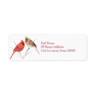 Cardinal pair return address label