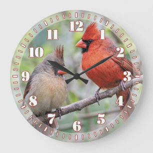 Cardinal Pair Wall Clock