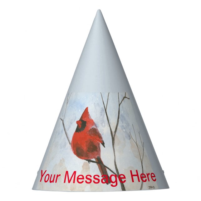 Cardinal Party Hat (Front)