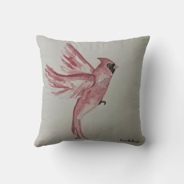 Cardinal Pillow (Back)