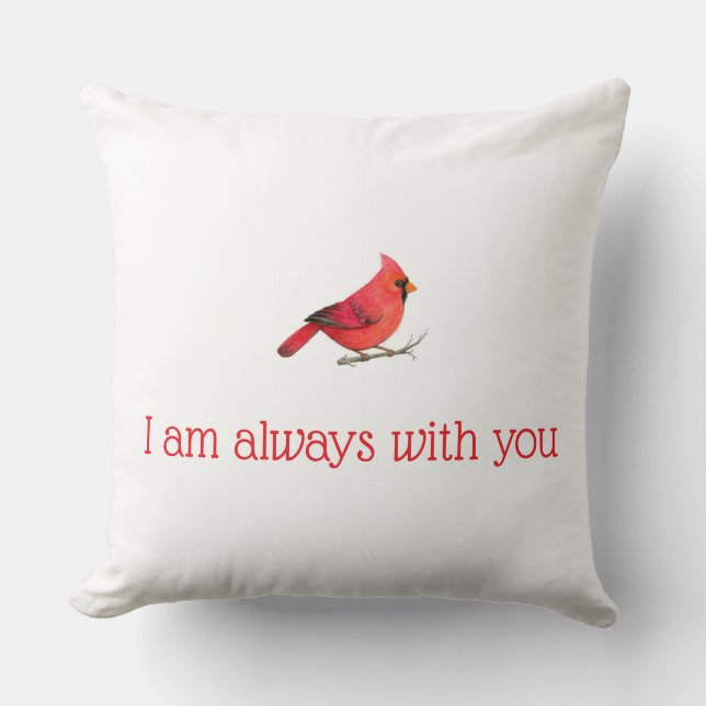 Cardinal Pillow (Front)