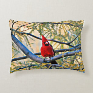 Cardinal Pillow "Visitor From Heaven"