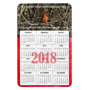 Cardinal Quote 2018 Calendar Magnet