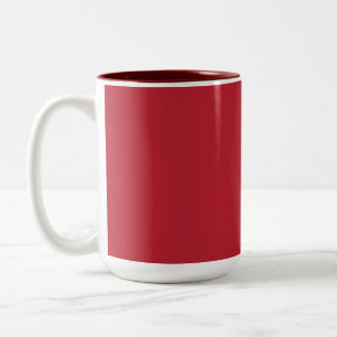 cardinal red -blank Two-Tone coffee mug