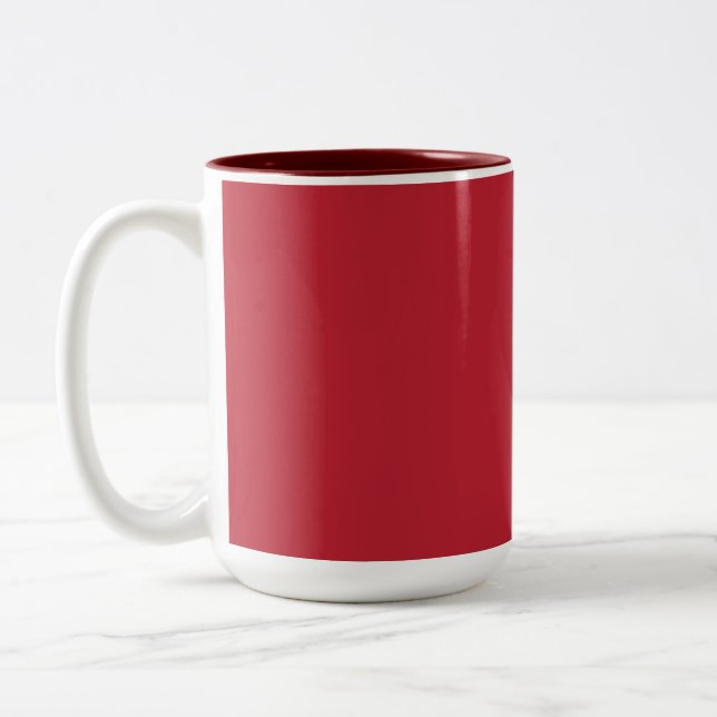 cardinal red -blank Two-Tone coffee mug (Left)