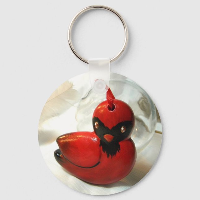 Cardinal Red I Key Ring (Front)