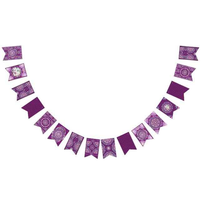 Cardinal Red Rosace Bunting (All)