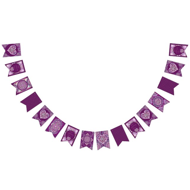 Cardinal Red Rosace Bunting (All)