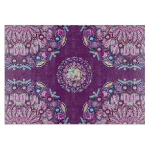 Cardinal Red Rosace Cutting Board