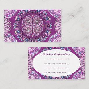 Cardinal Red Rosace Enclosure Card