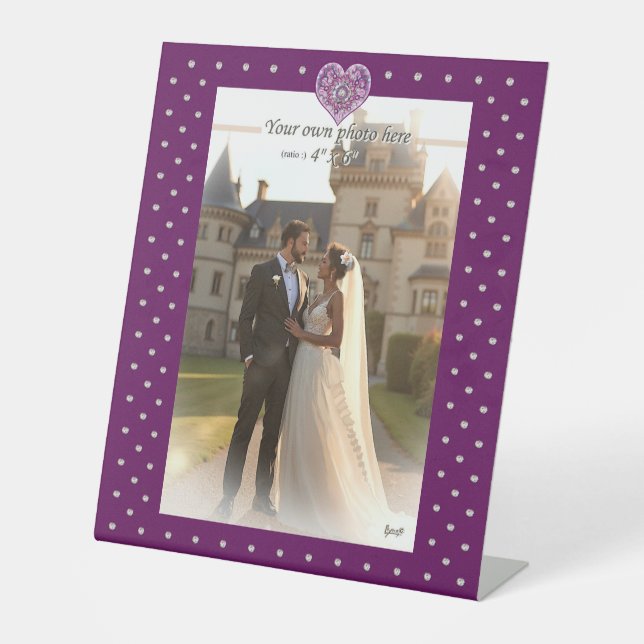 Cardinal red Rosace Pedestal Sign (Front)