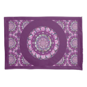 Cardinal red Rosace Pillowcase