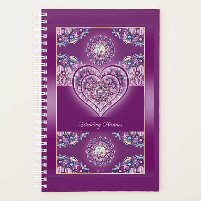 Cardinal red Rosace Planner (Front)