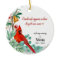 Cardinal Remembrance Keepsake Personalised Photo 