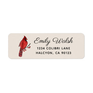 Cardinal Return Address Label