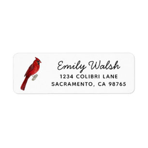 Cardinal Return Address Label