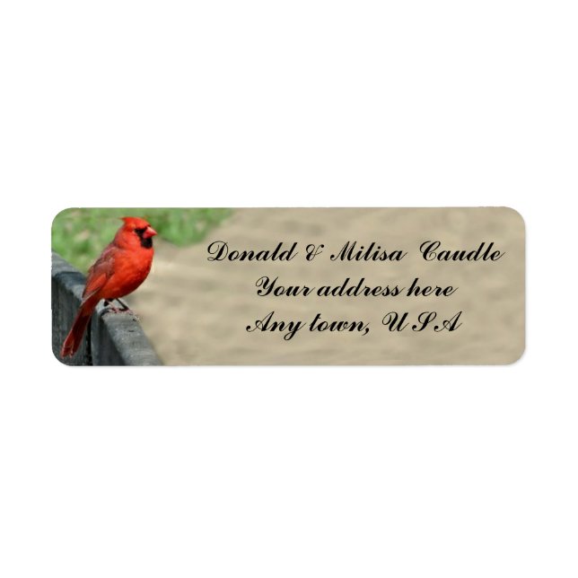 CARDINAL RETURN ADDRESS LABEL (Front)