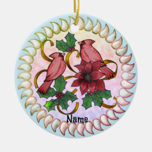 Cardinal Ribbons ornament
