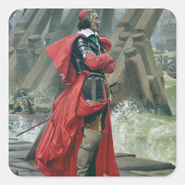 Cardinal Richelieu on the sea wall at La Square Sticker (Front)