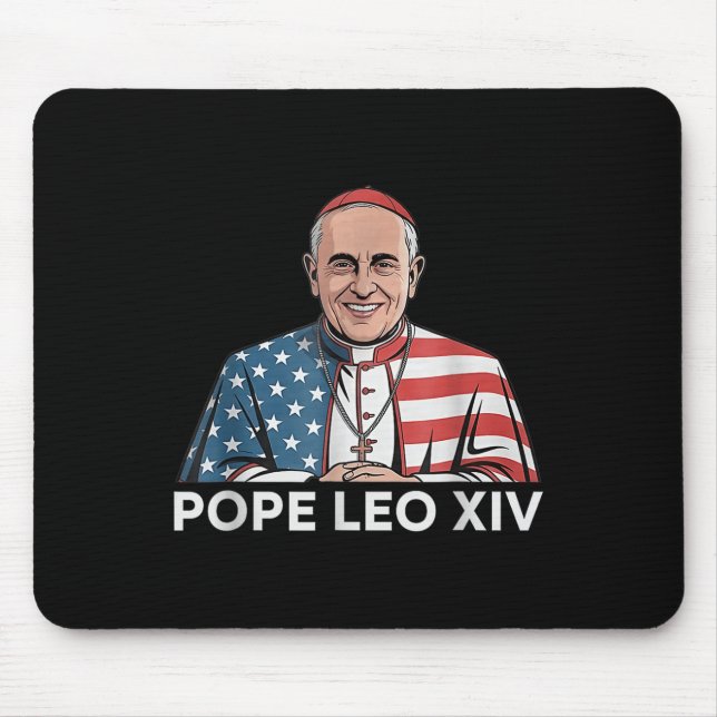Cardinal Robert Francis Prevost Pope Leo Xiv Ameri Mouse Pad (Front)