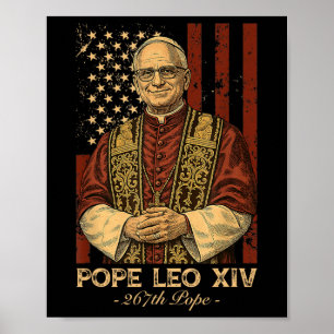 Cardinal Robert Francis Prevost Pope Leo Xiv Ameri Poster