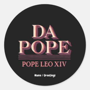 Cardinal Robert Prevost and the Rise of Pope Leo Classic Round Sticker
