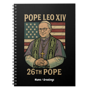 Cardinal Robert Prevost Elected Pope Leo XIV Notebook