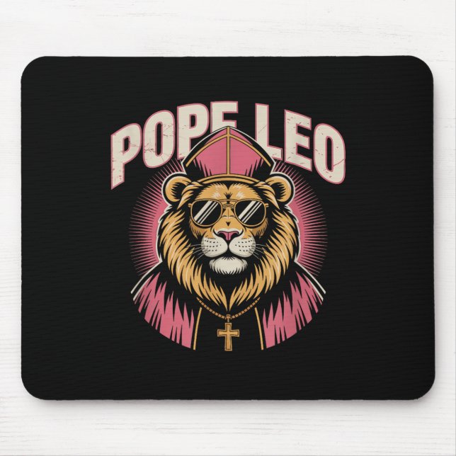 Cardinal Robert Prevost Pope Leo Xiv 2025 Pope Leo Mouse Pad (Front)