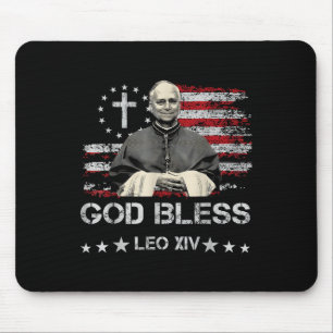 Cardinal Robert Prevost Pope Leo Xiv 267th Us Flag Mouse Pad