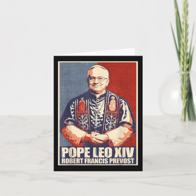 Cardinal Robert Prevost Pope Leo Xiv 4  Card (Front)