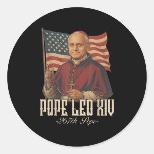 Cardinal Robert Prevost Pope Leo Xiv _8  Classic Round Sticker