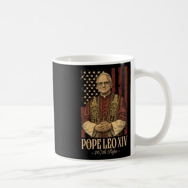 Cardinal Robert Prevost Pope Leo Xiv  Coffee Mug (Right)