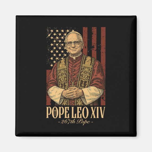 Cardinal Robert Prevost Pope Leo Xiv  Magnet (Front)