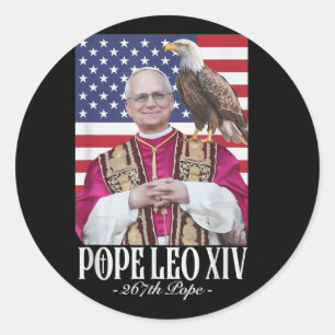 Cardinal Robert Prevost Shirt Pope Leo Xiv 0 Classic Round Sticker
