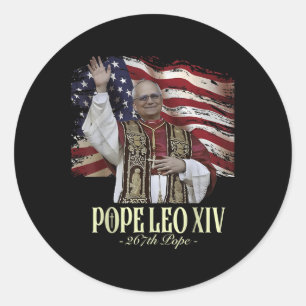 Cardinal Robert Prevost Shirt Pope Leo Xiv 3 Classic Round Sticker