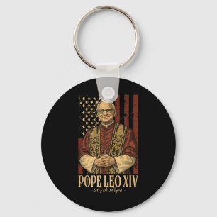 Cardinal Robert Prevost Shirt Pope Leo Xiv 5  Key Ring