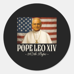 Cardinal Robert Prevost Shirt Pope Leo Xiv Classic Round Sticker