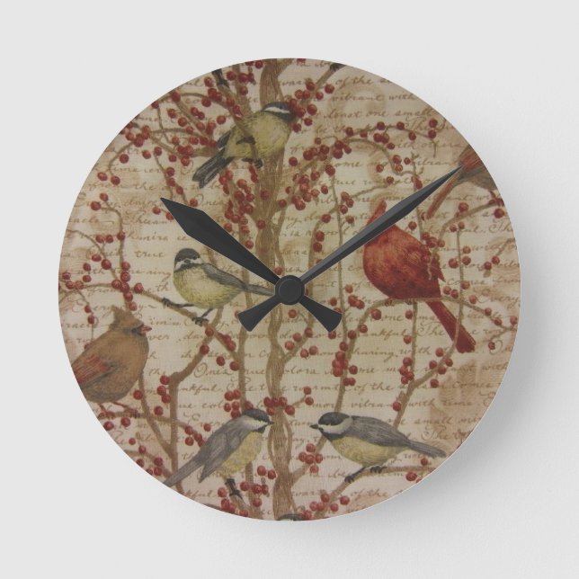 Cardinal Round Clock (Front)
