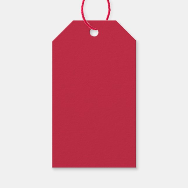 Cardinal (solid colour)  gift tags (Front)