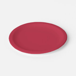 Cardinal (solid colour) paper plate