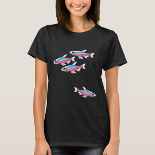 Cardinal Tetra Schooling Tetra Community Fish T-Shirt
