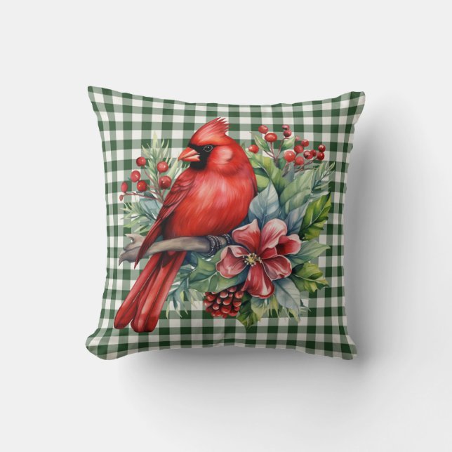 Cardinal Throw Pillow (Front)