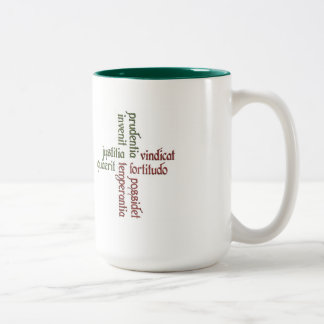 Cardinal Virtues 2-tone mug