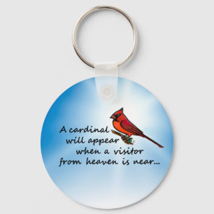 Cardinal, Visitor from Heaven Key Ring