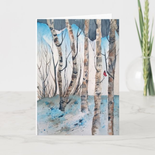 Cardinal Visits Card (Front)