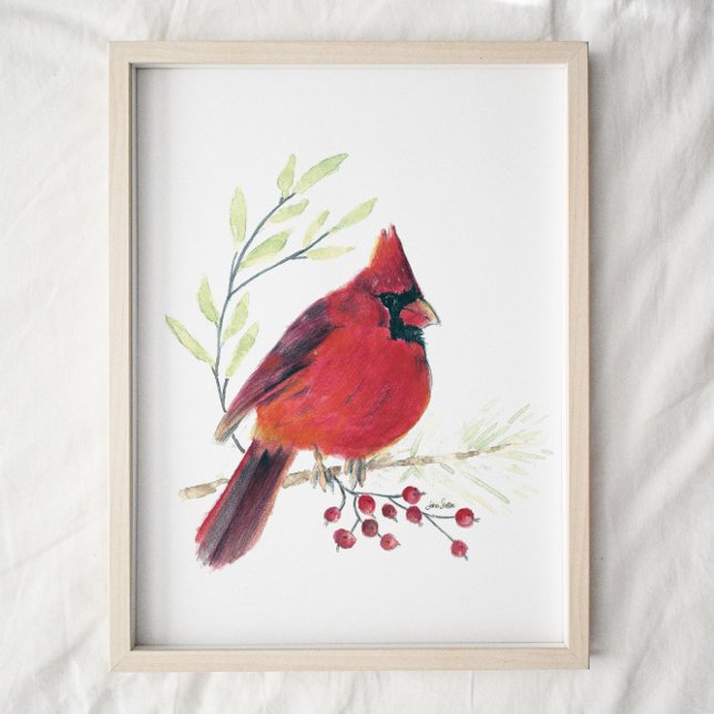 Cardinal Watercolor Art Print (Creator Uploaded)