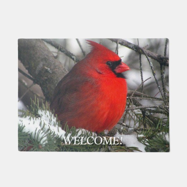 Cardinal Welcome Mat (Front)