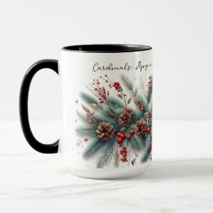 Cardinals Appear Angels Near Coffee Mug Cup