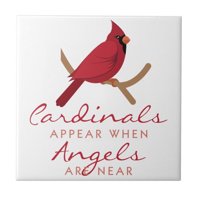 Cardinals Appear Ceramic Tile (Front)