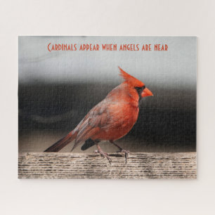 Cardinals appear when angels are near jigsaw puzzle